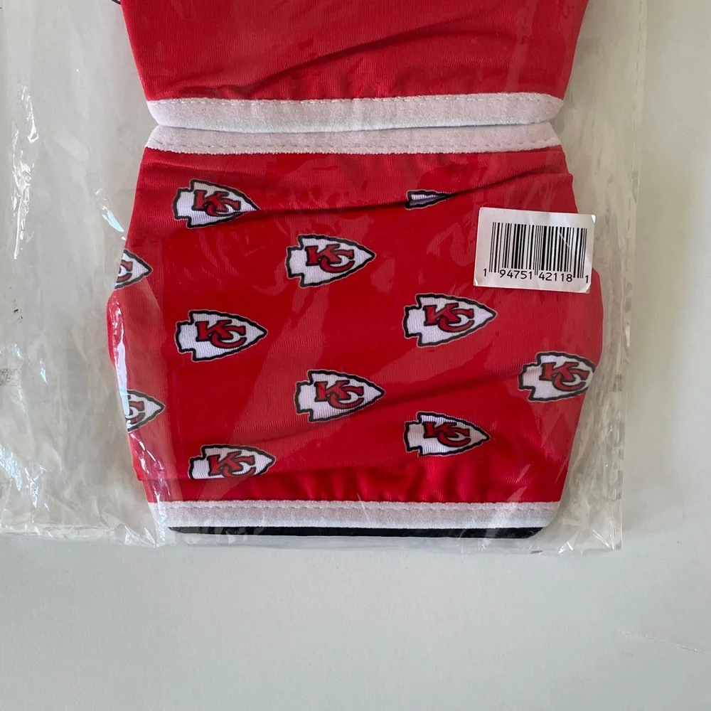 NFL Kansas City Chiefs Face Mask 3 Pack New